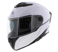 MT Atom 2 SV Casco de moto modular blanco brillante sólido