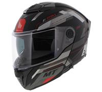 MT Atom 2 SV Modular casco de motocicleta Bast mate negro rojo