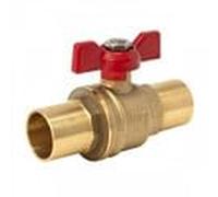 Mt bk - Valvula esfera laton soldar pn30 mando palomilla 18