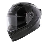 MT Braker SV casco sólido negro brillante