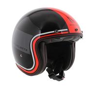 MT Casco Jet Le Mans II SV S Tant brillo negro rojo