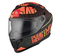 Mt Casco Moto Casco Braker Sv Punkrider Negro/naranja L Negro/naranja L