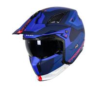 Mt Casco Moto Casco Streetfighter Sv S Totem Azul Mate Xs Azul Mate Xs