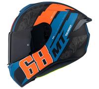 MT Casco Moto Casco Targo Pro Welcome Negro/azul/naranja Xs Negro/azul/naranja Xs