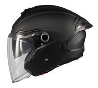 MT Cosmo SV Pure Designed Negro Mate - Casco de Moto Jet Abierto con Visor Solar - Helmets Unisex Hombre y Mujer - Homologado ECE 22.06