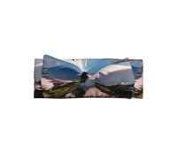 Mt. Fuji - Diadema con lazo para bebé de principios de primavera para niñas, diadema de poliéster suave y elástica, perfecta para recién nacidos, 0-6 meses, regalo para bebé, accesorio para fotos