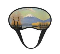 Mt. Fuji in The Distance - Máscara opaca para dormir con diseño de banda elástica que se adapta a todas las formas de cabeza, ideal para viajes, oficina y trabajo por turnos