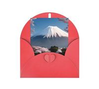Mt. Fuji - Tarjetas de felicitación en blanco de principios de primavera, tarjetas de agradecimiento y sobres, 4 x 6 pulgadas, #boda, baby shower, fiesta.