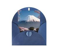 Mt. Fuji - Tarjetas de felicitación en blanco de principios de primavera, tarjetas de agradecimiento y sobres, 4 x 6 pulgadas, #boda, baby shower, fiesta.