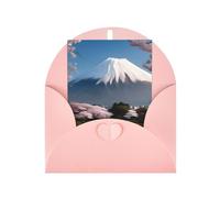 Mt. Fuji - Tarjetas de felicitación en blanco de principios de primavera, tarjetas de agradecimiento y sobres, 4 x 6 pulgadas, #boda, baby shower, fiesta.
