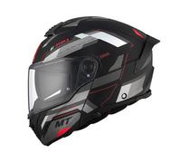 Casco de moto MT ATOM 2 SV BAST D5 negro mate-gris-blanco XL