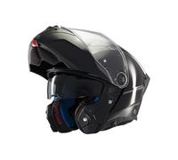 MT Atom 2 SV Modular casco de motocicleta sólido negro brillante