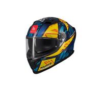 MT Helmets Braker SV, Casco Moto Integral Deportivo, Visor Solar Retráctil, Pantalla de Extracción Rápida Patentada, Spoiler Aerodinámico y Preparado Intercomunicador UCS, Homologado ECE 22.06 & DOT