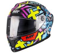 MT Helmets Braker SV Designed Crazy Teddy Azul 2026 - Casco de Moto Integral con Visor Solar, para Hombre y Mujer, Homologado ECE 22.06 (L)