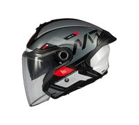 MT Helmets Casco Jet Cosmo SV Silence B2 Negro Brillo Totalmente Homologado (M 57/58)