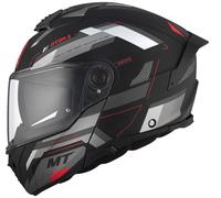 MT Helmets Casco Modular Atom 2 Bast D5 Mate 22.06 con Gafas Solar Casco Unisex Homologacion P/J (M 57/58)