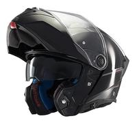 MT Helmets Casco Modular Atom 2 Negro Brillo 22.06 con Gafas Solar Casco Unisex Homologacion P/J (M 57/58)