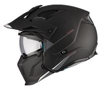 MT Helmets Casco Trial Modelo Streetfighter SV Talla M ( 57/58 ) Color Negro Mate Solido Desmontable 22.06