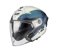 MT Helmets Cosmo SV - Casco Moto Jet Sport con Visor Solar Retráctil, Pantalla de Extracción Rápida Patentada, Interior Lavable y Preparado para Intercomunicador UCS | Homologado ECE 22.06 & DOT