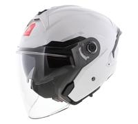 MT Helmets Casco moto Cosmo SV Visor solar retráctil, homologado ECE 22.06 y DOT Blanco XL