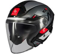MT Helmets Cosmo SV - Casco Moto Jet Sport con Visor Solar Retráctil, Pantalla de Extracción Rápida Patentada, Interior Lavable y Preparado para Intercomunicador UCS | Homologado ECE 22.06 & DOT