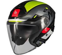 MT Helmets Cosmo SV - Casco Moto Jet Sport con Visor Solar Retráctil, Pantalla de Extracción Rápida Patentada, Interior Lavable y Preparado para Intercomunicador UCS | Homologado ECE 22.06 & DOT