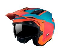 MT HELMETS District SV S - Casco Moto Trial o Urbano con Visor Solar Retráctil, Interior Lavable, Diseño Off Road y Gran Ventilación | Homologado ECE 22.06 & DOT