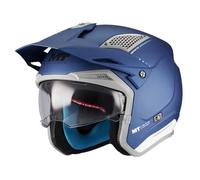 MT Helmets District SV S - Casco Moto Trial o Urbano con Visor Solar Retráctil, Interior Lavable, Diseño Off Road y Gran Ventilación | Homologado ECE 22.06 & DOT