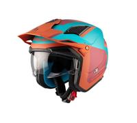 MT HELMETS District SV S - Casco Moto Trial o Urbano con Visor Solar Retráctil, Interior Lavable, Diseño Off Road y Gran Ventilación | Homologado ECE 22.06 & DOT