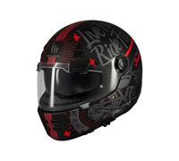 MT Helmets Jarama SV - Casco Moto Integral Retro con Visor Solar Retráctil Full Vision, Interior Lavable, Ventilación Avanzada y Calota HIRP | Homologado ECE 22.06 & DOT