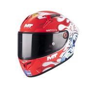 MT Helmets KRE+ S - Casco Moto Integral de Competición en Fibra de Carbono con Pantalla MT-V-29, Cierre Doble D, EPS Multidensidad y Homologación FIM/ECE 22.06 / DOT