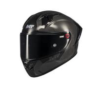 MT HELMETS KRE+ S - Casco Moto Integral de Competición en Fibra de Carbono con Pantalla MT-V-29, Cierre Doble D, EPS Multidensidad y Homologación FIM/ECE 22.06 / DOT
