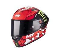 MT HELMETS KRE+ S - Casco Moto Integral de Competición en Fibra de Carbono con Pantalla MT-V-29, Cierre Doble D, EPS Multidensidad y Homologación FIM/ECE 22.06 / DOT