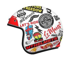 MT HELMETS Le Mans 2 Sv Anarchy A0 Gloss Pearl White XS
