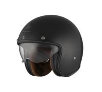 MT Helmets Le Mans 2 SV - Casco Moto Jet Vintage con Detalles en Cuero, Visor Solar Retráctil Full Vision, Interior Lavable y Calota HIRP | Homologado ECE 22.06 & DOT
