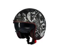 MT Helmets Le Mans 2 SV - Casco Moto Jet Vintage con Detalles en Cuero, Visor Solar Retráctil Full Vision, Interior Lavable y Calota HIRP | Homologado ECE 22.06 & DOT