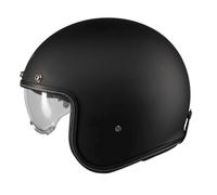 MT Helmets Le Mans 2 SV - Casco Moto Jet Vintage con Detalles en Cuero, Visor Solar Retráctil Full Vision, Interior Lavable y Calota HIRP | Homologado ECE 22.06 & DOT