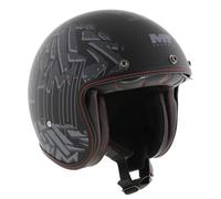 MT HELMETS Le Mans 2 SV - Casco Moto Jet Vintage con Detalles en Cuero, Visor Solar Retráctil Full Vision, Interior Lavable y Calota HIRP | Homologado ECE 22.06 & DOT