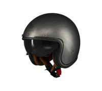 MT Helmets Le Mans 2 SV - Casco Moto Jet Vintage con Detalles en Cuero, Visor Solar Retráctil Full Vision, Interior Lavable y Calota HIRP | Homologado ECE 22.06 & DOT