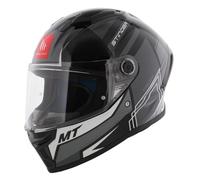 MT Helmets Stinger 2 - Casco Moto Integral Deportivo con Pantalla Antivaho Compatible con Pinlock, Visor Solar Full Vision, Interior Lavable y Calota HIRP | Homologado ECE 22.06 & Dot