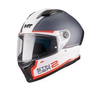Casco Stinger 2 Core BO Blanco/ Naranja Brillo MT Helmets