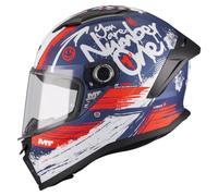 MT Helmets Stinger 2 KIDS- Casco Moto Integral Para niños con Pantalla Antivaho Compatible con Pinlock, Visor Solar Full Vision, Interior Lavable y Calota HIRP | Homologado ECE 22.06 & DOT