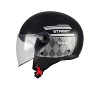 MT Helmets Street S - Casco Moto Jet con Calota HIRP, Pantalla con Sistema MT-QVSS y Cierre Micrométrico | Homologado ECE 22.06 & DOT