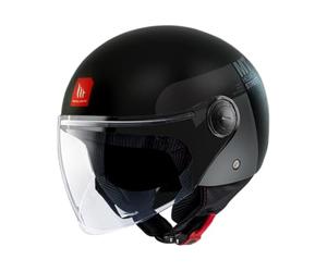 MT Helmets Street S - Casco Moto Jet con Calota HIRP, Pantalla con Sistema MT-QVSS y Cierre Micrométrico | Homologado ECE 22.06 & DOT