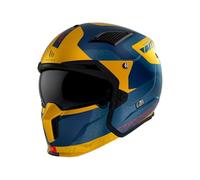 MT Helmets Streetfighter SV S - Casco Moto Integral Abierto con Visor Solar Retráctil, Estilo Streetfighter, Interior Lavable y Calota HIRP | Homologado ECE 22.06 & DOT
