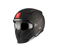 MT Helmets Streetfighter SV S - Casco Moto Integral Abierto con Visor Solar Retráctil, Estilo Streetfighter, Interior Lavable y Calota HIRP | Homologado ECE 22.06 & DOT
