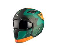 MT HELMETS Streetfighter SV S - Casco Moto Integral Abierto con Visor Solar Retráctil, Estilo Streetfighter, Interior Lavable y Calota HIRP | Homologado ECE 22.06 & DOT