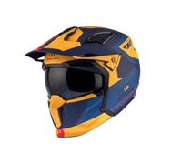 MT HELMETS Streetfighter SV S - Casco Moto Integral Abierto con Visor Solar Retráctil, Estilo Streetfighter, Interior Lavable y Calota HIRP | Homologado ECE 22.06 & DOT