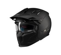 MT Helmets Streetfighter SV S - Casco Moto Integral Abierto con Visor Solar Retráctil, Estilo Streetfighter, Interior Lavable y Calota HIRP | Homologado ECE 22.06 & DOT