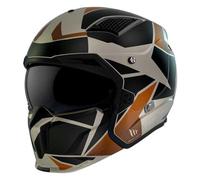 MT HELMETS Streetfighter SV S - Casco Moto Integral Abierto con Visor Solar Retráctil, Estilo Streetfighter, Interior Lavable y Calota HIRP | Homologado ECE 22.06 & DOT